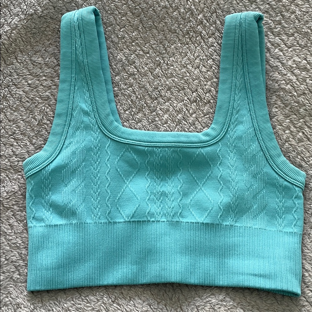 Turquoise Sports Bra